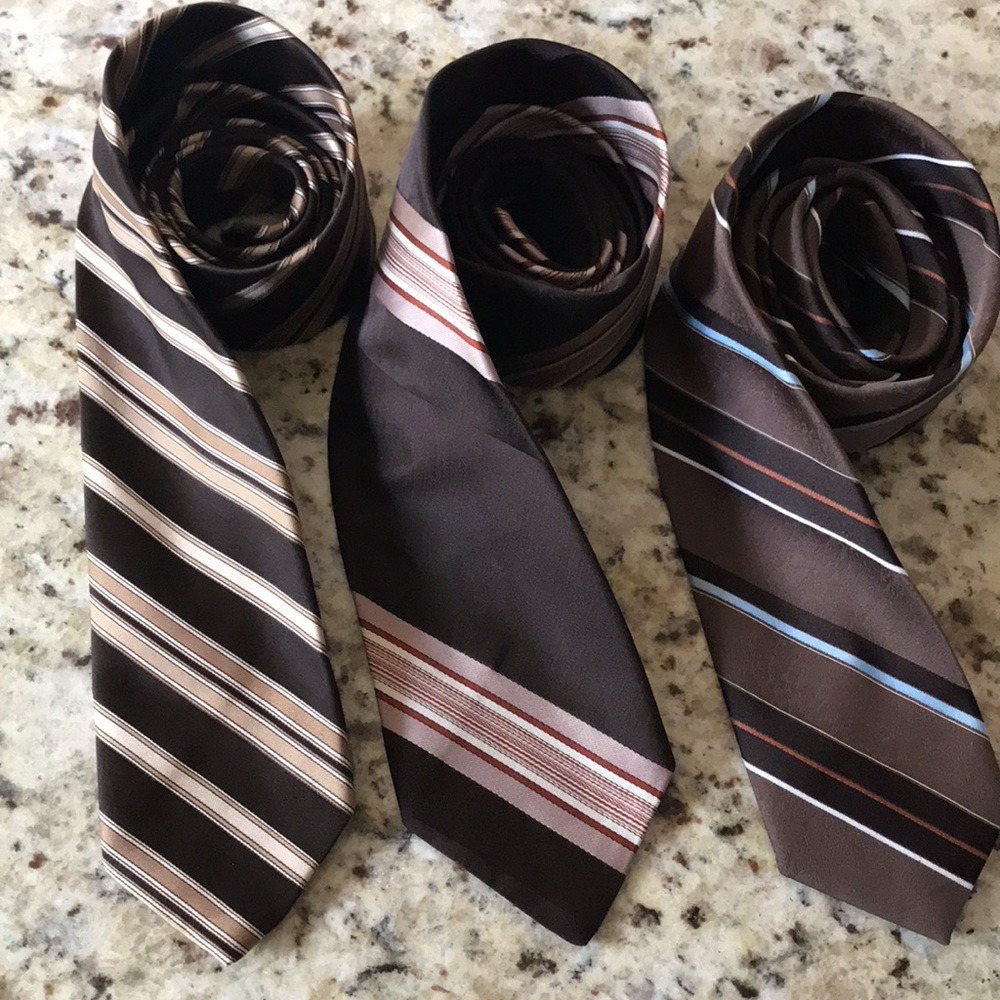 Bundle of 3 Christian Dior Monsieur Ties